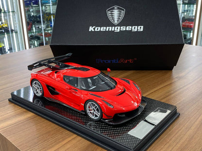 1:18 Resin Model – FrontiArt Koenigsegg Jesko Chill Red (Limited 199 pcs)