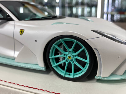1:18 Resin Model – Davis & Giovanni Ferrari 812 N-Largo Novitec Matt Pearl White / Tiffany Limited 1 of 1