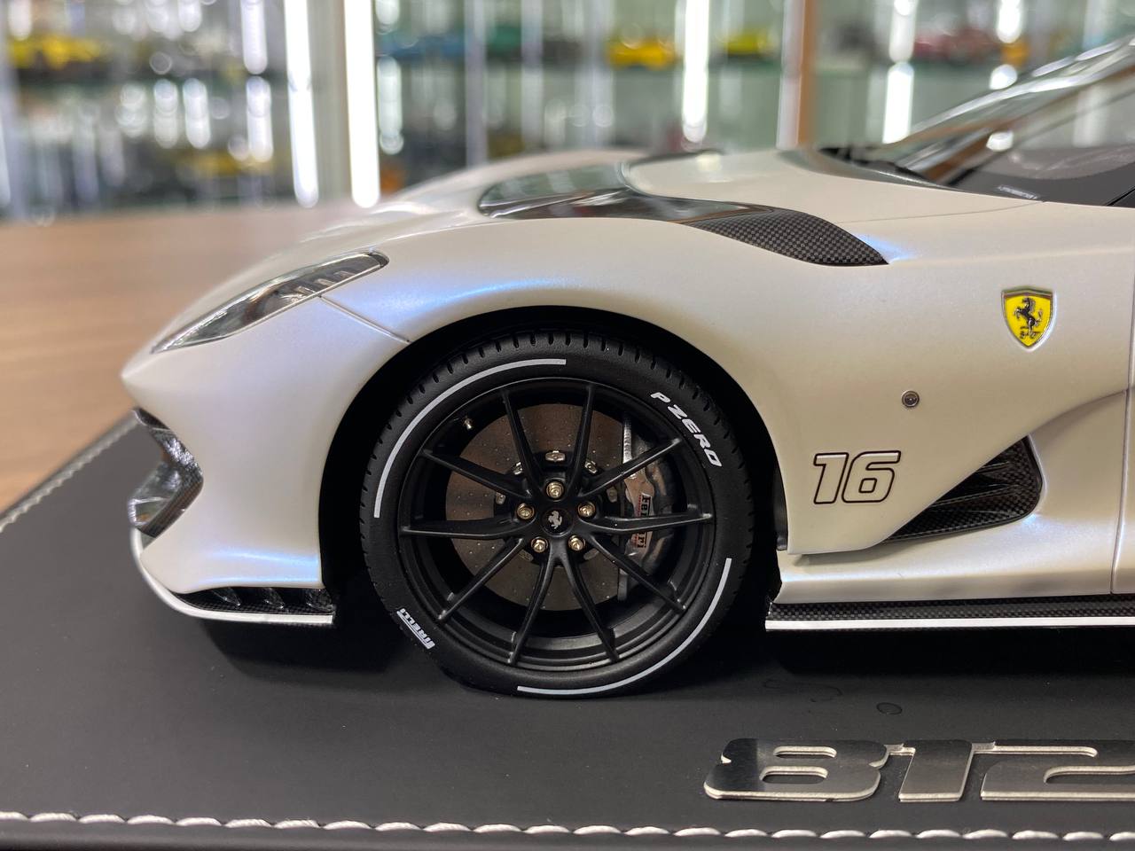 1/18 Resin  – BBR Models Ferrari 812 CompetizioneA ( Aperta )Bianco Onda Marina Matt Limited-136 pcs