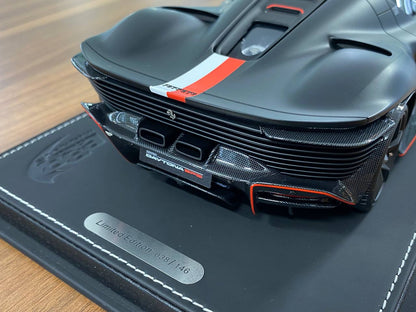 1/18 Resin Model – BBR Models Ferrari Daytona SP3 Hard Top (Charles Leclerc Edition)  Matt Black  Ltd.Edn.146 pcs