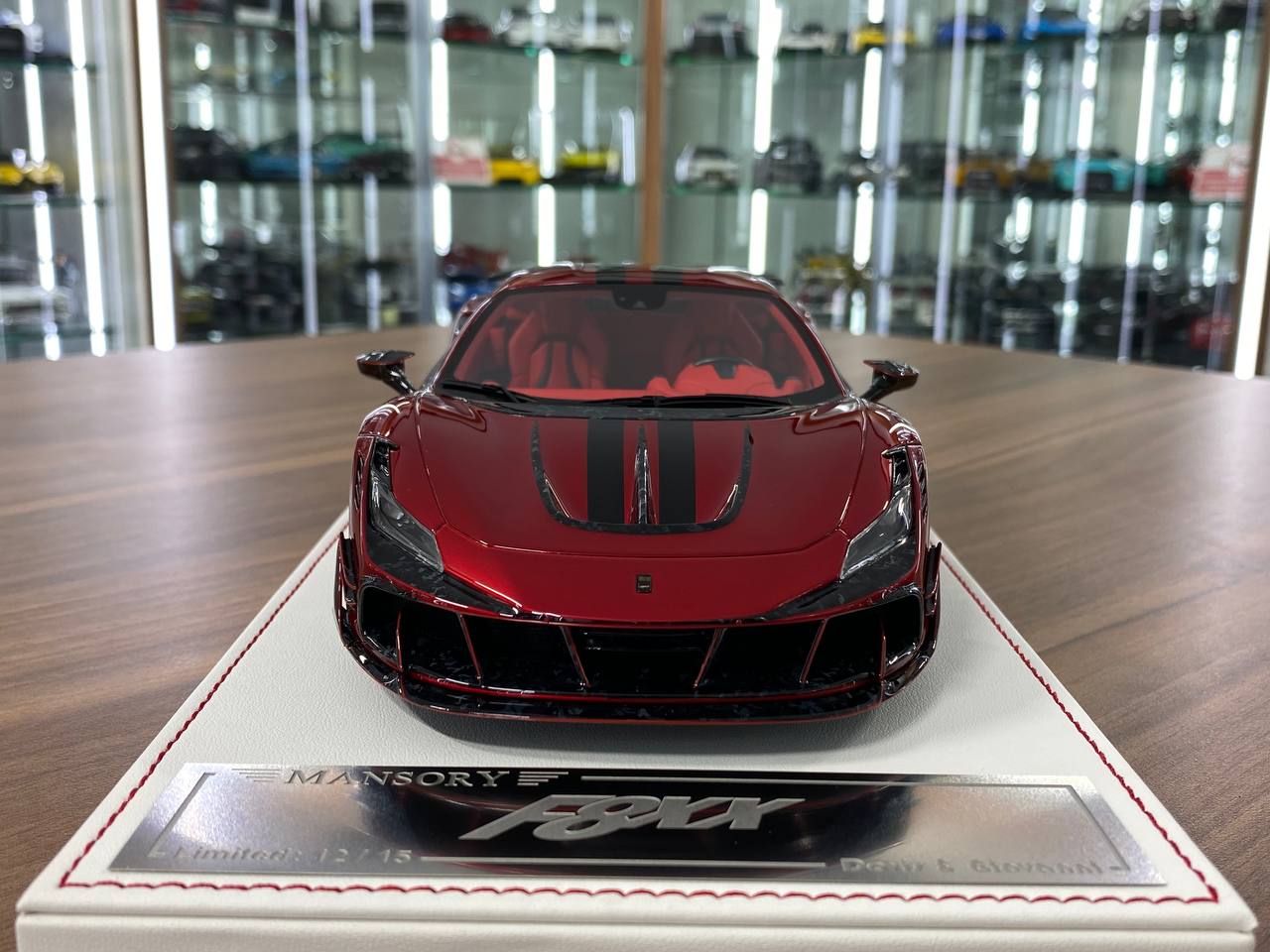 1/18 Resin – MANSORY F8XX | Davis & Giovanni |Chrome Red with Black Livery|Limited 15 pcs.