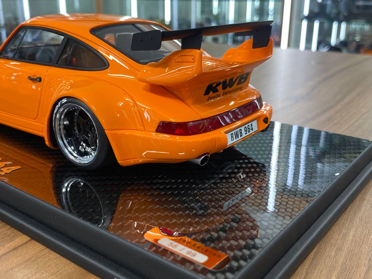 1/18 Resin Model – Porsche RWB 964 | TGM Model Works | Orange | Limited 99 pcs