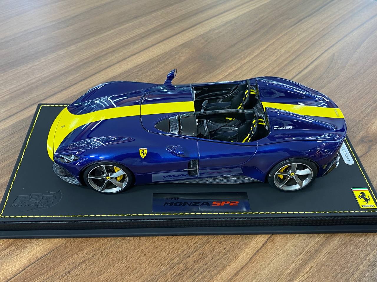 1/18 Resin – BBR Models Ferrari Monza SP2 Blue Tour de France / Yellow Stripe Ltd.Edn. 109 pcs