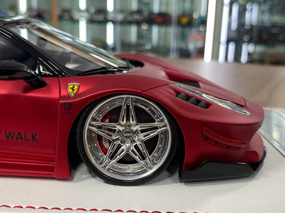 1/18 Resin Ferrari 458 GT LB Works – Matt Chrome Red| Davis & Giovanni