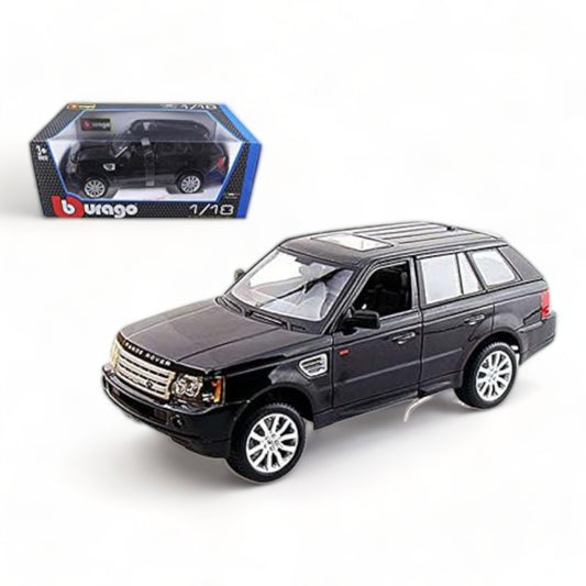 1/18 Diecast  Range Rover Sport Black Car  Bburago Scale Model Car