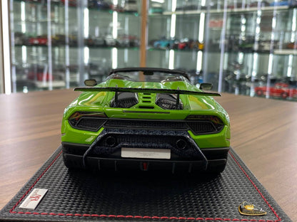 1/18 Resin Model MR Collection Lamborghini Huracan Performente Spyder Verde Mante (pearl) Limited-  49 pcs