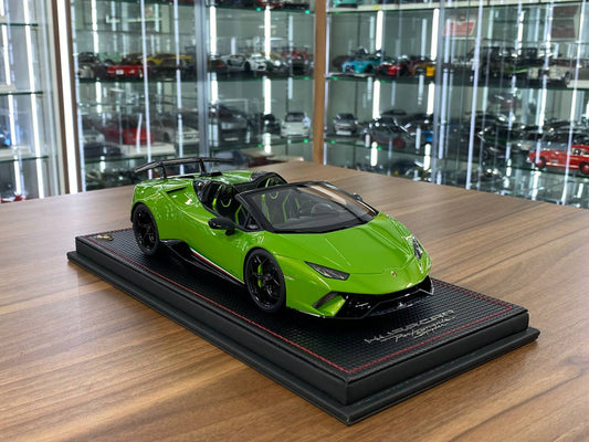 1/18 Resin Model MR Collection Lamborghini Huracan Performente Spyder Verde Mante (pearl) Limited-  49 pcs