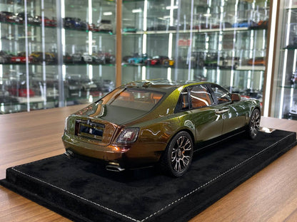 1/18 Resin H & H Rolls Royce GHOST Black Badge Green Chameleon Limited Edition 10