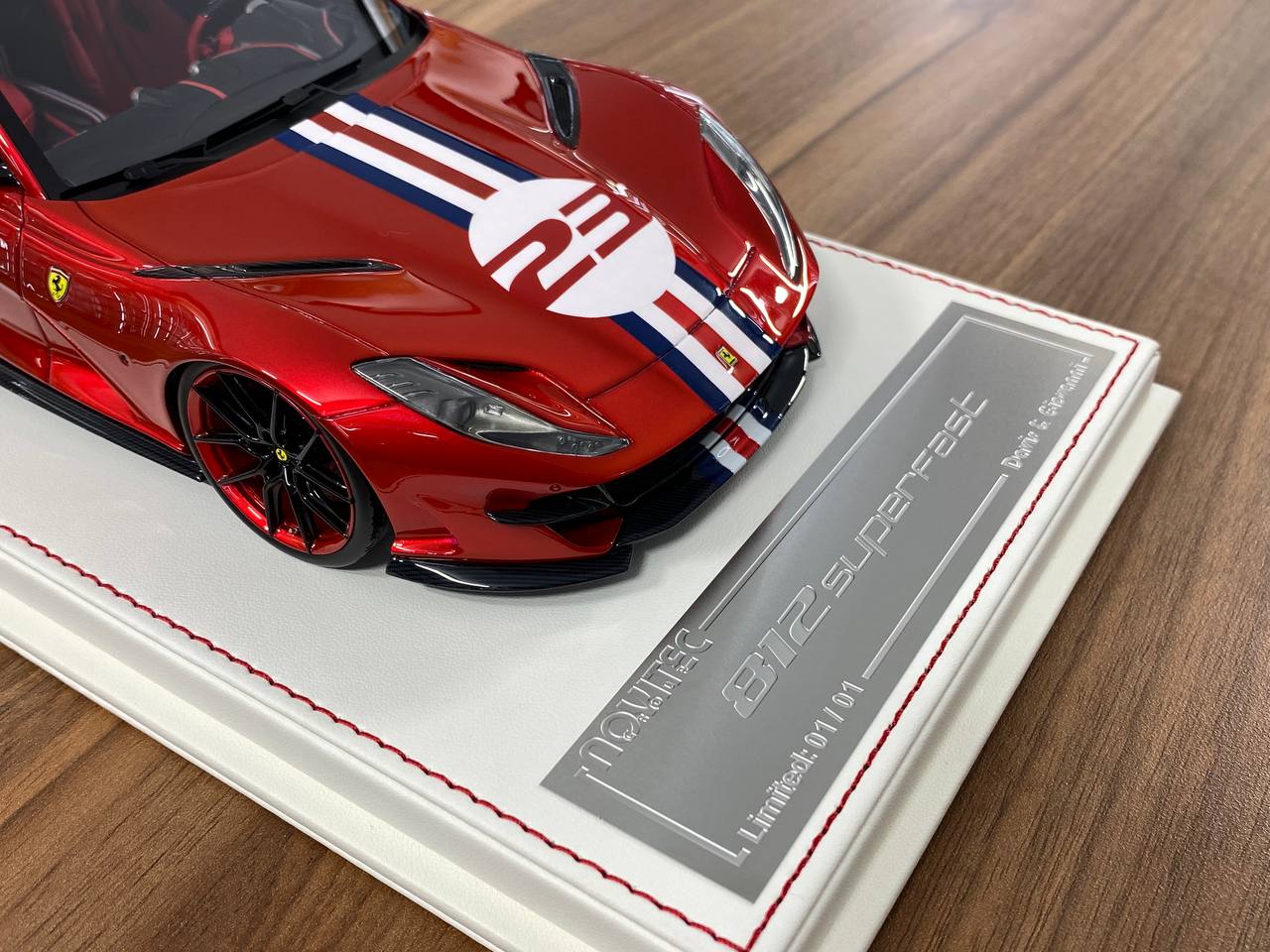 1:18 Resin Model – Davis & Giovanni Ferrari 812 Superfast Candy Red / French Line 23 – Limited 1 of 1