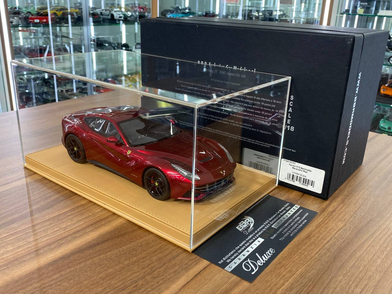 1/18 Resin BBR Deluxe Models Ferrari F12 Berlinetta Maranello Red Limited- 20 pcs