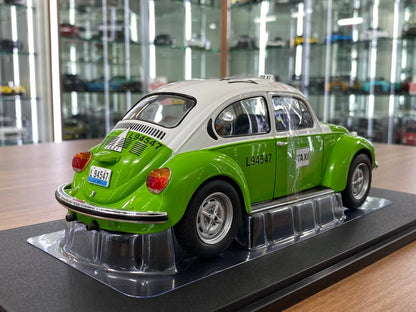 1/18 Diecast Solido VOLKSWAGEN BEETLE 1303 -MEXICAN TAXI (1974) in Green