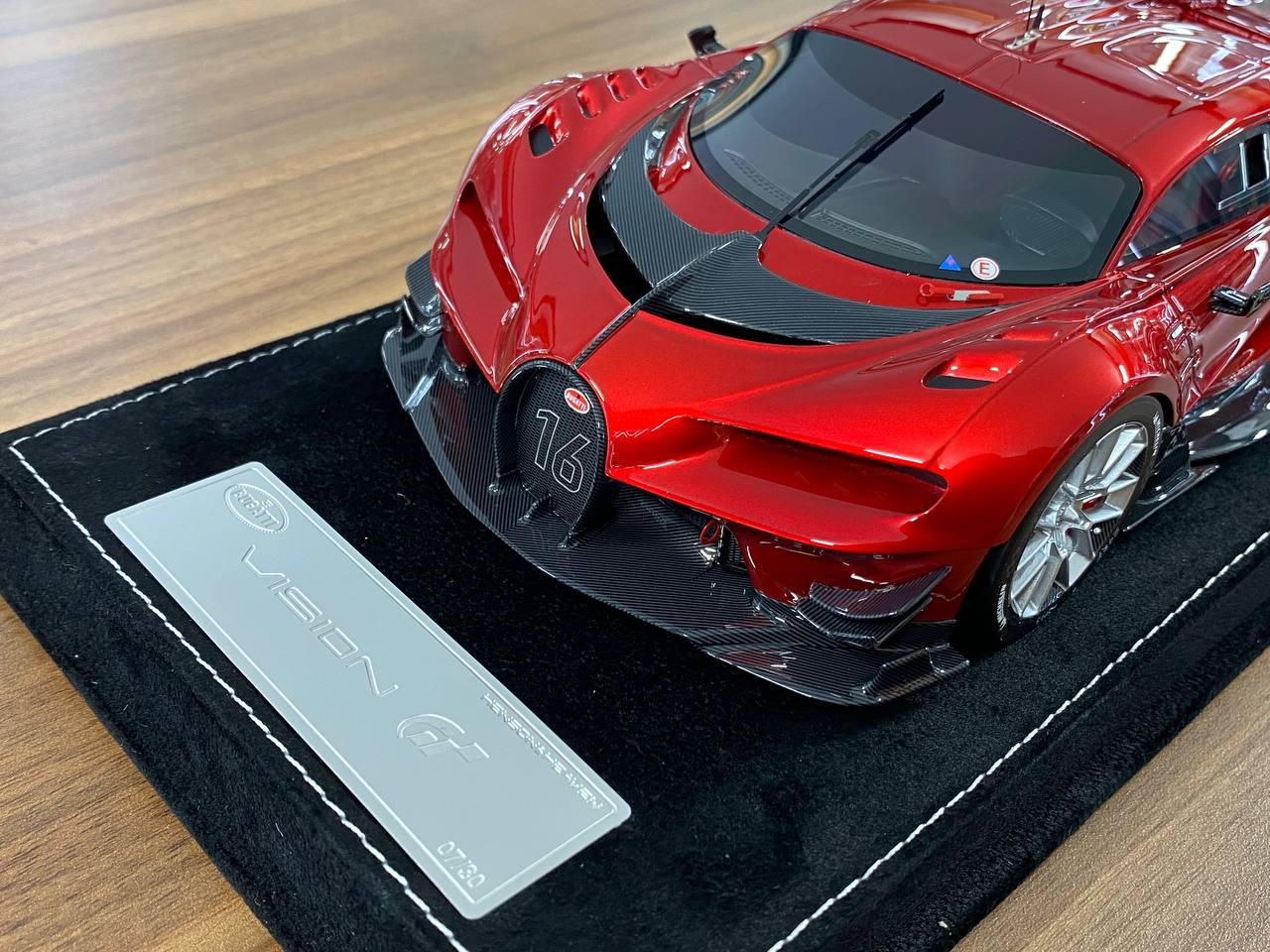 1/18 resin Models Limited 30 pcs HH Models Bugatti Vision GT Metallic Red