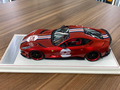 1:18 Resin Model – Davis & Giovanni Ferrari 812 Superfast Candy Red / French Line 23 – Limited 1 of 1
