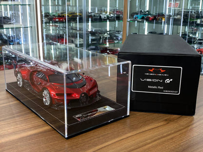 1/18 resin Models Limited 30 pcs HH Models Bugatti Vision GT Metallic Red