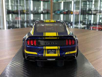 1/18 Resin Model GT Spirit Ford Mustang Shelby Super Snake 2021 – Blue/Yellow Stripes – Limited Edition