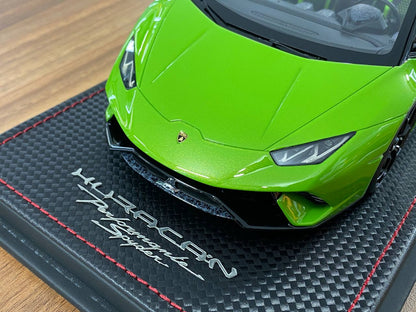 1/18 Resin Model MR Collection Lamborghini Huracan Performente Spyder Verde Mante (pearl) Limited-  49 pcs