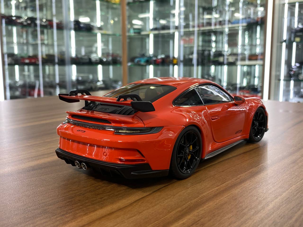 1/18 Diecast Porsche 911 GT3 Orange Norev Scale Model Car