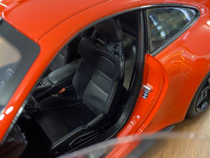 1/18 Diecast Porsche 911 GT3 Orange Norev Scale Model Car