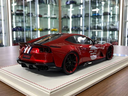 1:18 Resin Model – Davis & Giovanni Ferrari 812 Superfast Candy Red / French Line 23 – Limited 1 of 1