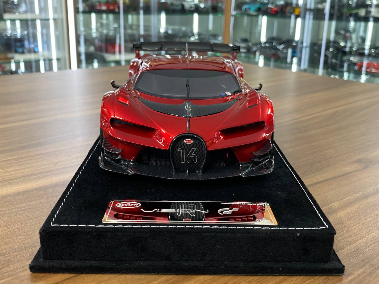 1/18 resin Models Limited 30 pcs HH Models Bugatti Vision GT Metallic Red