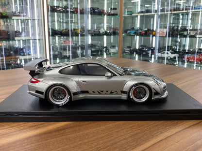 1/18 Resin Model GT Spirit Porsche RWB 911 (997) Abu Dhabi 2024 – Silver – Limited Edition
