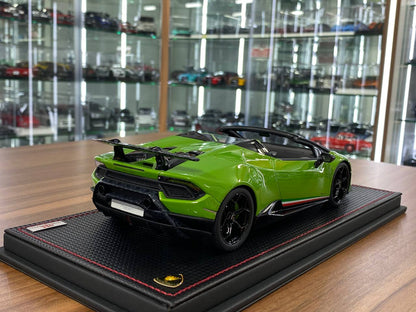 1/18 Resin Model MR Collection Lamborghini Huracan Performente Spyder Verde Mante (pearl) Limited-  49 pcs