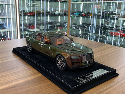1/18 Resin H & H Rolls Royce GHOST Black Badge Green Chameleon Limited Edition 10