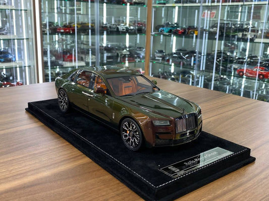 1/18 Resin H & H Rolls Royce GHOST Black Badge Green Chameleon Limited Edition 10