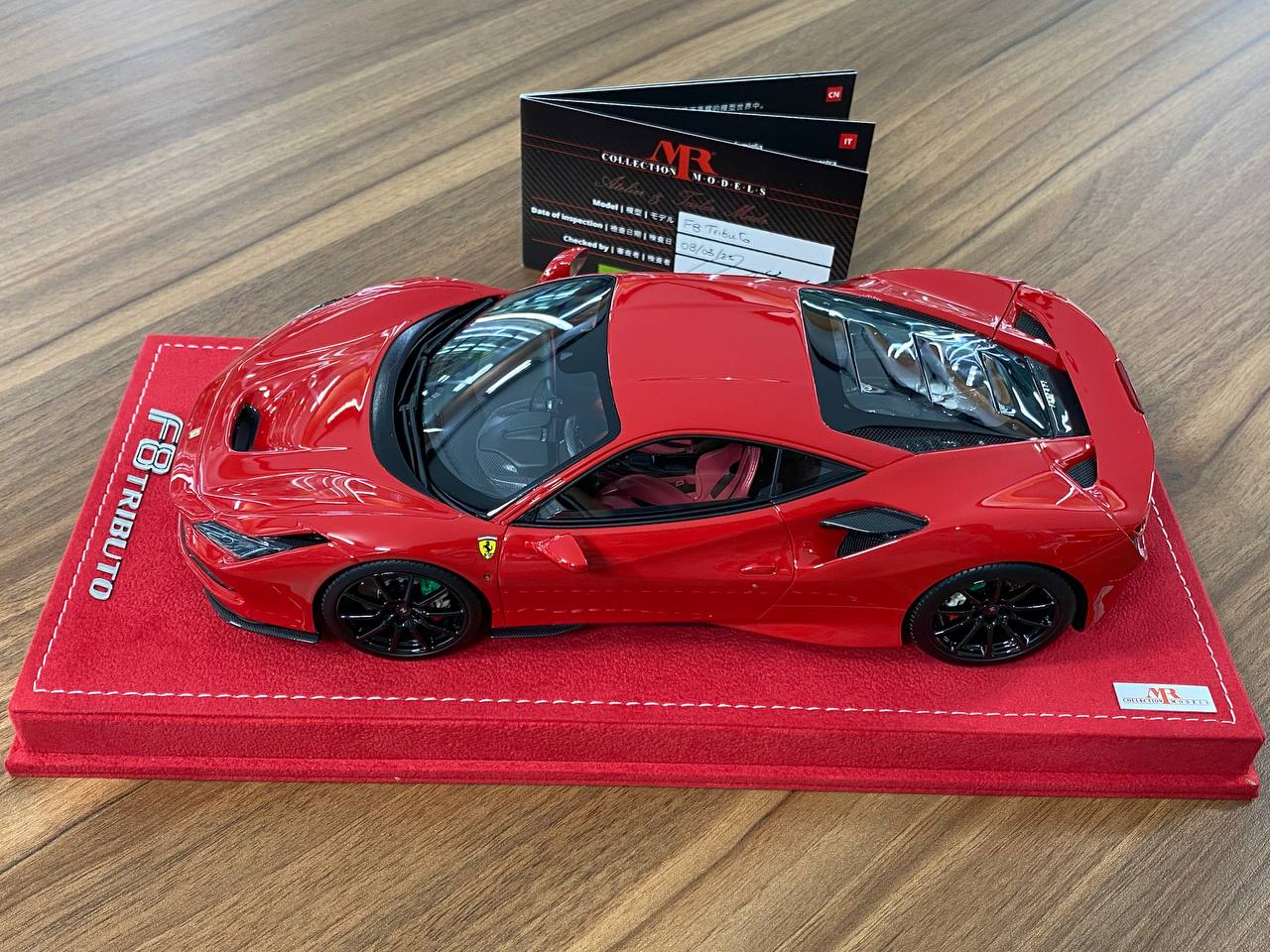 1:18 Resin  – MR Collection Models Ferrari F8 Tributo (Red) Limited 1 of 1