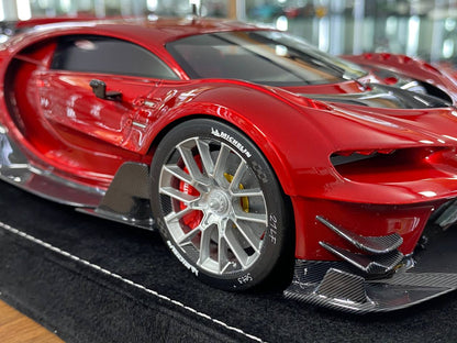 1/18 resin Models Limited 30 pcs HH Models Bugatti Vision GT Metallic Red