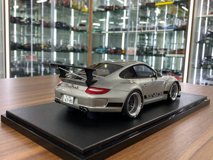1/18 Resin Model GT Spirit Porsche RWB 911 (997) Abu Dhabi 2024 – Silver – Limited Edition