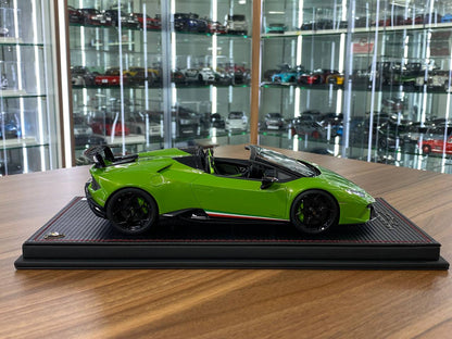1/18 Resin Model MR Collection Lamborghini Huracan Performente Spyder Verde Mante (pearl) Limited-  49 pcs