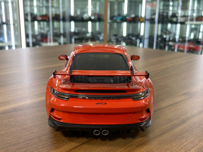 1/18 Diecast Porsche 911 GT3 Orange Norev Scale Model Car