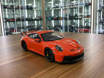 1/18 Diecast Porsche 911 GT3 Orange Norev Scale Model Car