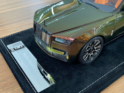 1/18 Resin H & H Rolls Royce GHOST Black Badge Green Chameleon Limited Edition 10