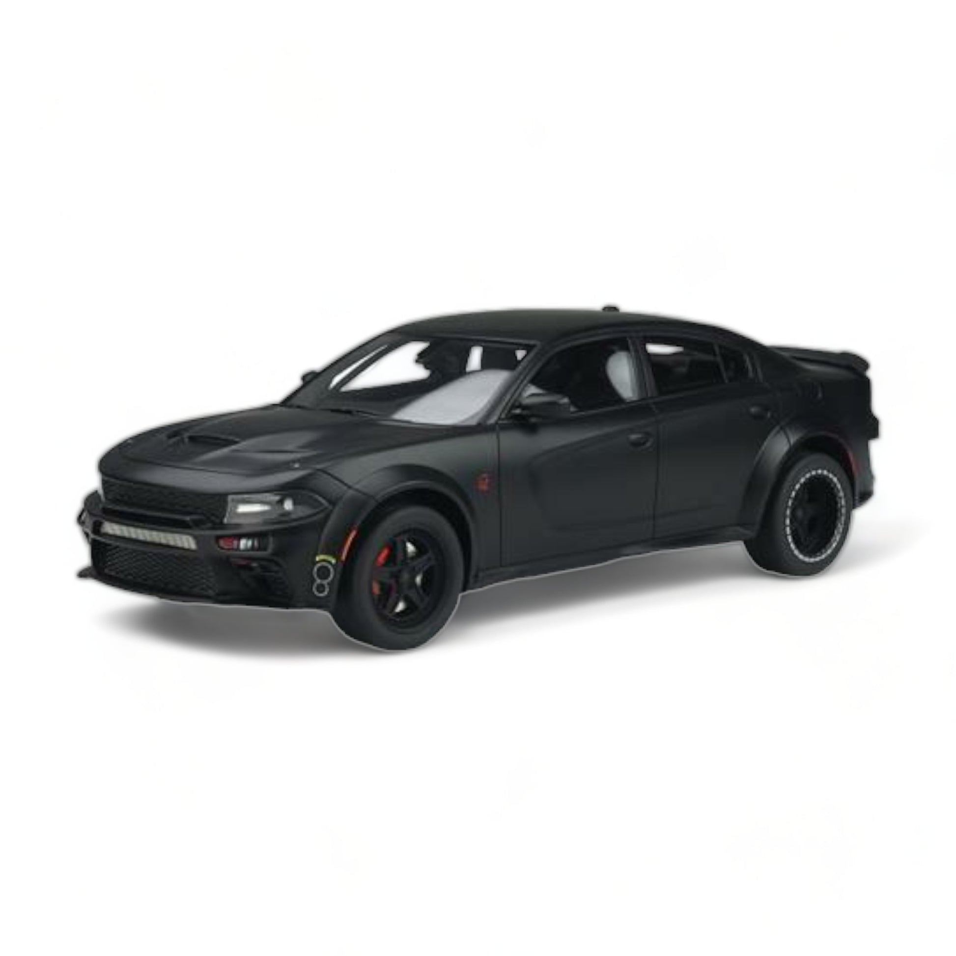 1/18 Diecast Dodge Charger SRT Hellcat Wide Body Black GT Spirit Model Car