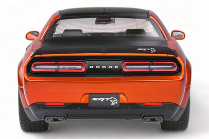 1/18 Diecast Dodge Challenger SRT Hellcat RedEye Orange Solido Model Car