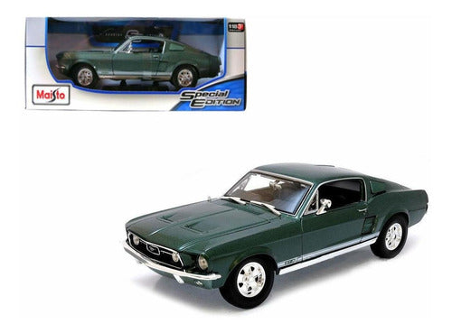1967 Ford Mustang GTA Fastback Green 1/18 Diecast Model car by Maisto