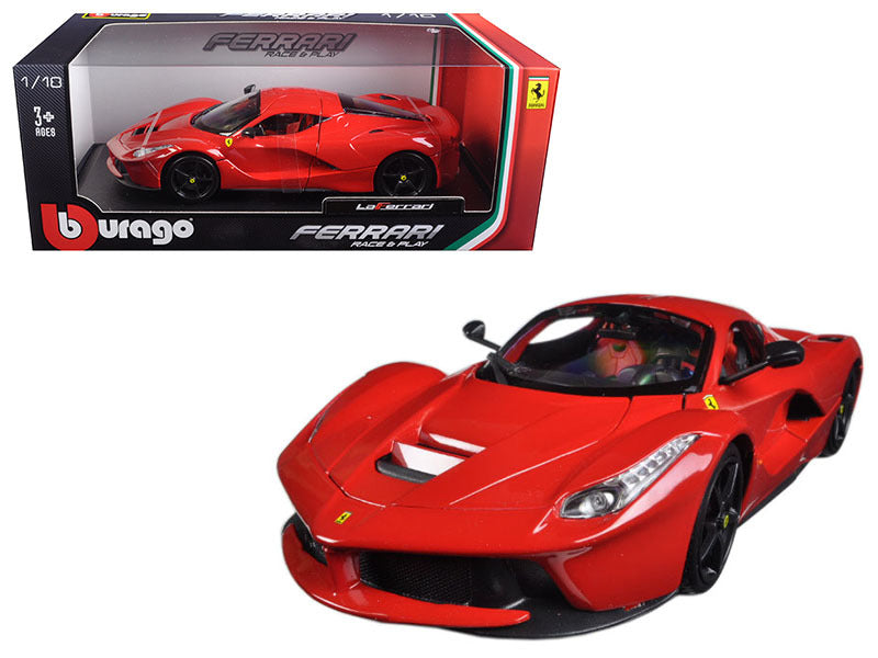 1/18 Diecast Ferrari LaFerrari F70 Red with Black Wheels Scale Model Car