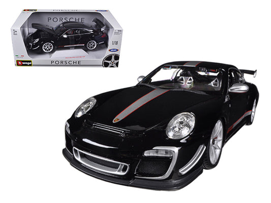 1/18 Diecast Porsche 911 GT3 RS 4.0 Black  Bburago Scale Model Car