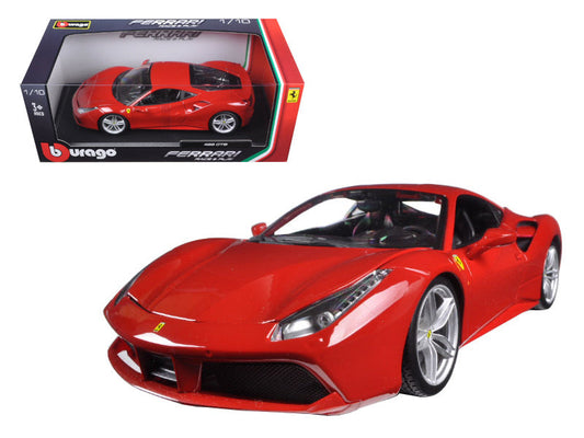 1/18 Diecast car Ferrari 488 GTB Red by Bburago Scale Model Car