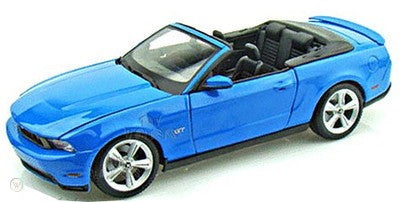 2010 Ford Mustang GT Cabrio Blue 1/18 Diecast Scale Model Car by Maisto