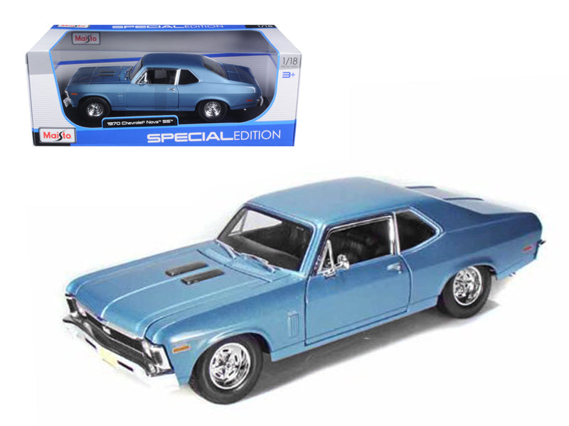 1970 Chevrolet Nova SS Coupe Blue Metallic - dturman.com