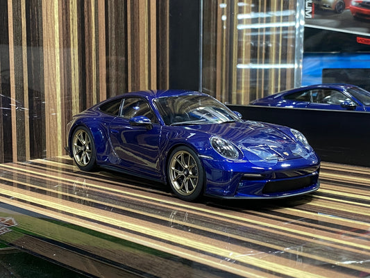 1/18 Diecast Porsche 911 GT3 2021 Blue Norev Scale Model Car