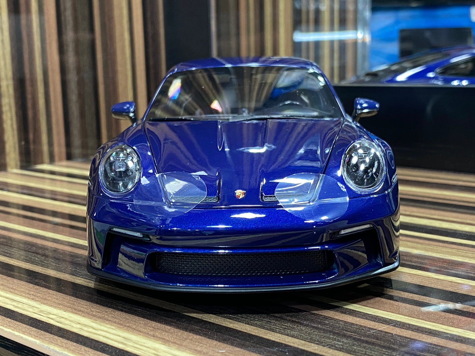 1/18 Diecast Porsche 911 GT3 2021 Blue Norev Scale Model Car