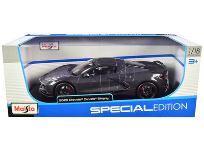 1/18 Diecast 2020Chevrolet Corvette Stingray Grey Miniature Model Car by Maisto
