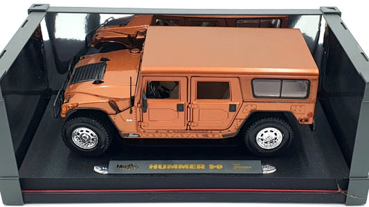 1/18 Diecast Hummer H1 Orange 10th anniversary Scale Model Car by Maisto