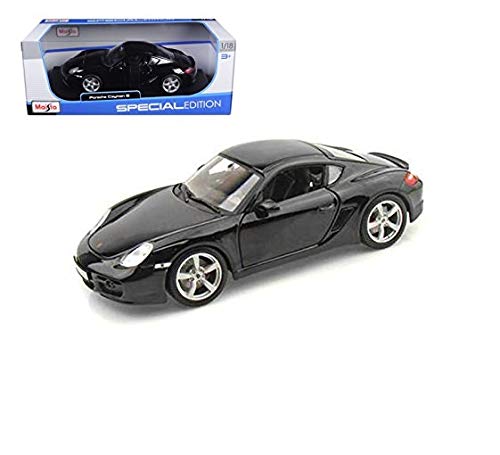 1/18 Diecast Porsche Cayman S Black Scale Model car by Maisto
