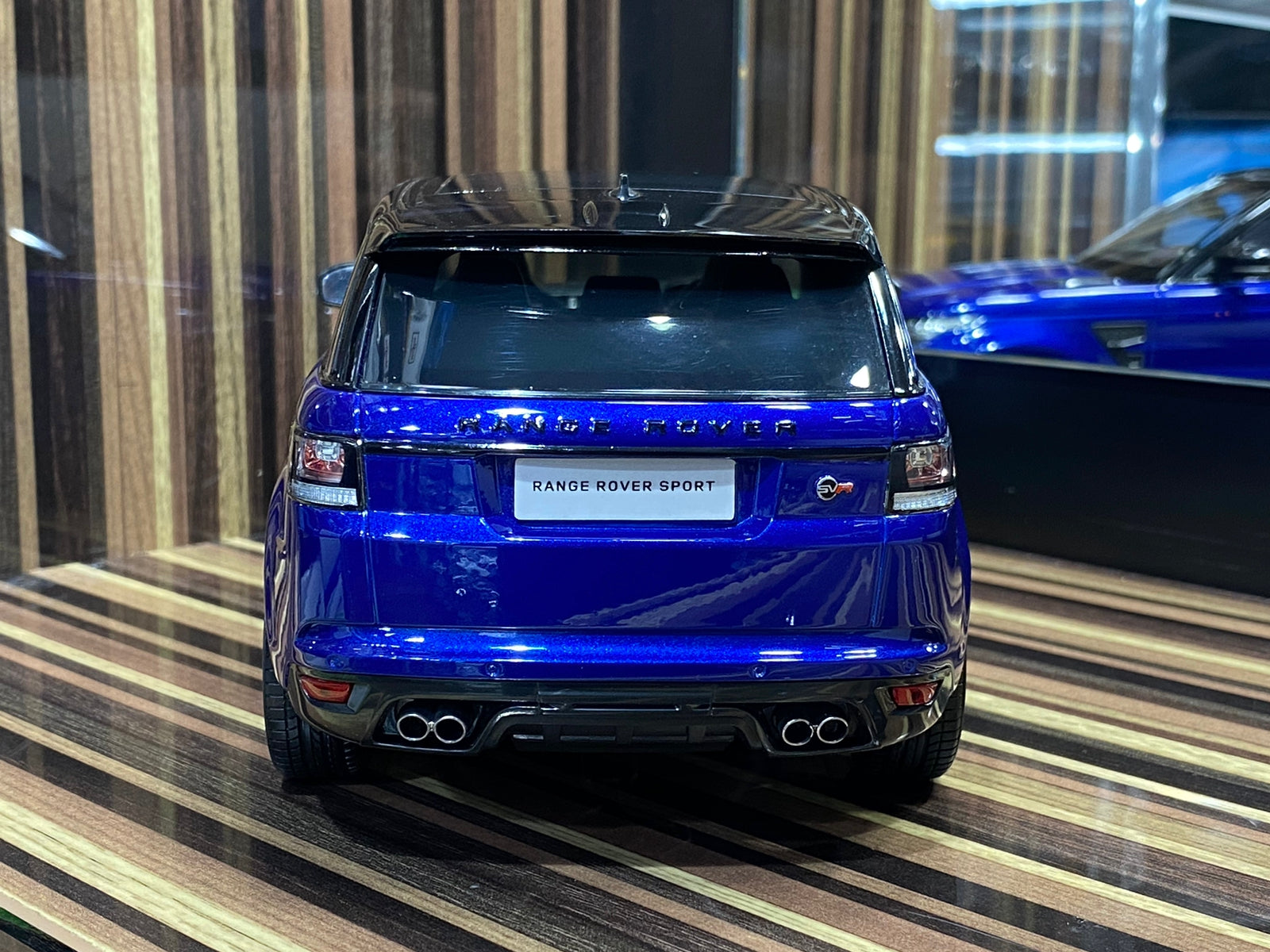1/18 Diecast Land Rover Range Rover Sport SVR Blue Kyosho Scale Model Car