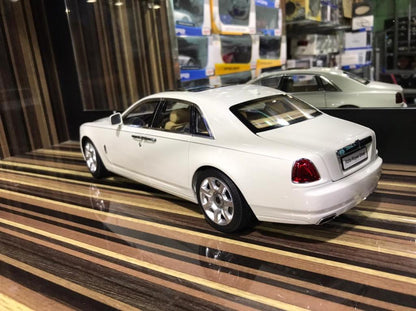 1/18 Diecast Rolls-Royce Ghost White Kyosho Scale Model Car